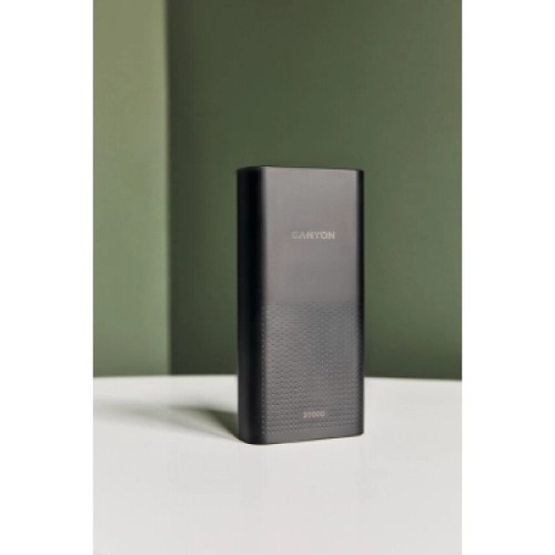 Батарея универсальная Canyon 20000mAh, Input 5V/2A, Output 5V/2.1A(Max), Black (CNE-CPB2001B)