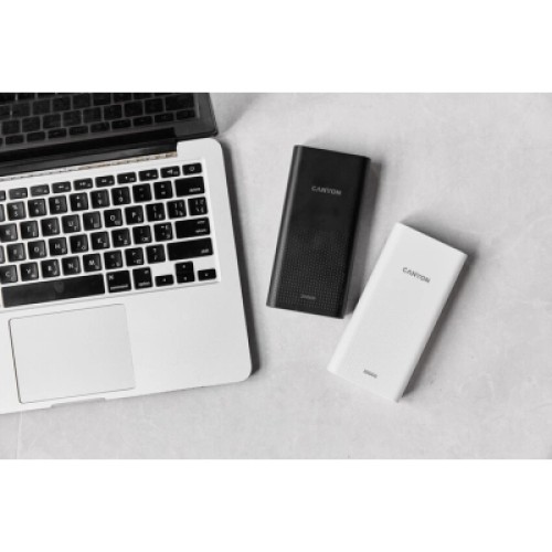 Батарея универсальная Canyon 20000mAh, Input 5V/2A, Output 5V/2.1A(Max), Black (CNE-CPB2001B)