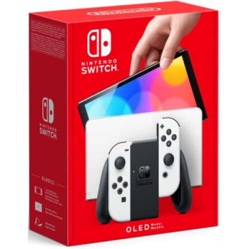 Игровая консоль Nintendo Switch OLED (белая) (045496453435)