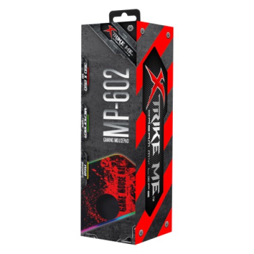 Коврик для мышки Xtrike ME MP-602 RGB lighting Black/Red (MP-602)