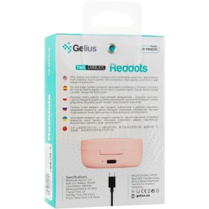 Навушники Gelius Pro Reddots TWS Earbuds GP-TWS010 Pink (00000082298)