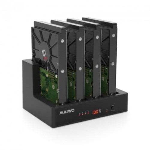Док-станция для накопителей Maiwo 4*HDD 2,5"/3,5" SATA/SSD USB3.0 (K3094A)