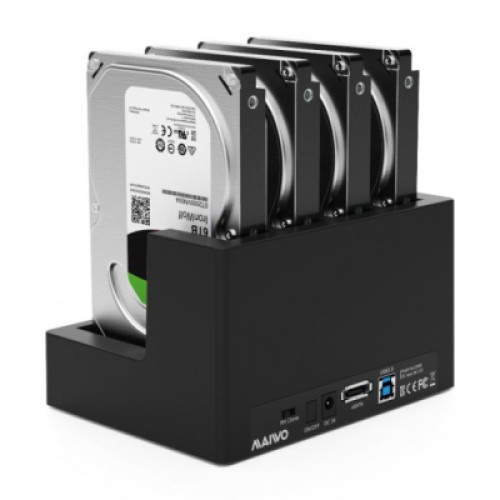 Док-станция для накопителей Maiwo 4*HDD 2,5"/3,5" SATA/SSD USB3.0 (K3094A)