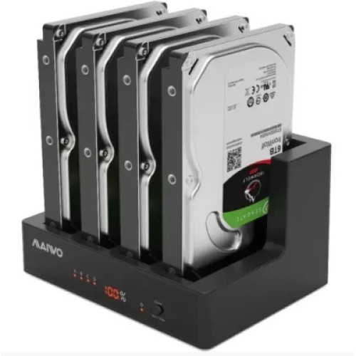 Док-станция для накопителей Maiwo 4*HDD 2,5"/3,5" SATA/SSD USB3.0 (K3094A)