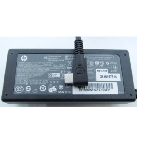 Блок питания к ноутбуку HP 65W 20V/3.25A, 15V/4.33A, 12V/5A, 9V/3A, 5V/3A TYPE-C (A40326)