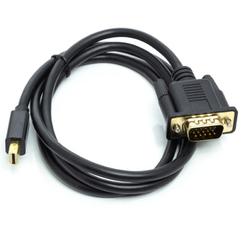 Кабель мультимедийный mini DisplayPort (M) to VGA (M), 1.0m, black PowerPlant (CA911998)