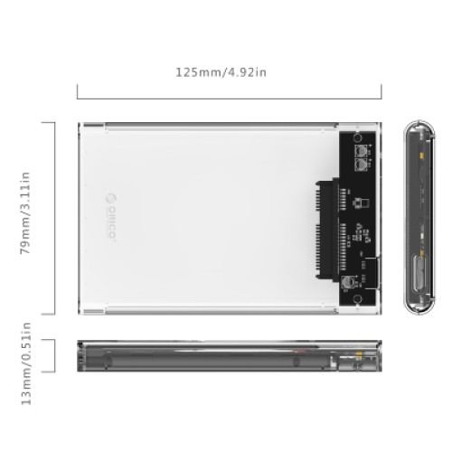 Карман внешний Orico HDD 2139U3-CR-BP (HC380169)