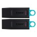 USB флеш накопитель Kingston 2x64GB DT Exodia Black+Blue USB 3.2 (DTX/64GB-2P)
