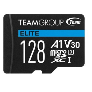 Карта пам'яті Team 128GB microSDXC class 10 UHS-I/U3 Elite (TEAUSDX128GIV30A103)