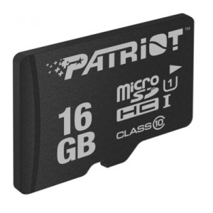 Карта пам'яті Patriot 16GB microSDHC class 10 UHS-I LX (PSF16GMDC10)