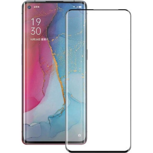 Стекло защитное PowerPlant 3D OPPO Reno4 Pro, Black (GL609239)