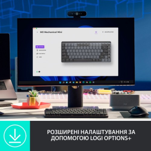 Клавиатура Logitech MX Mechanical Mini Minimalist UA Graphite (920-010780)
