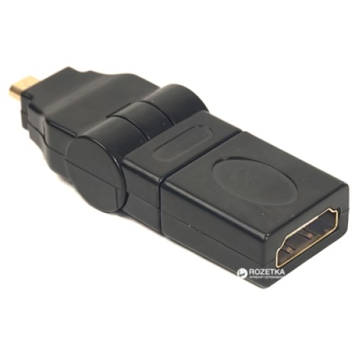 Переходник HDMI AF to micro HDMI AM, 360 degree PowerPlant (CA910618)