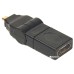 Переходник HDMI AF to micro HDMI AM, 360 degree PowerPlant (CA910618)