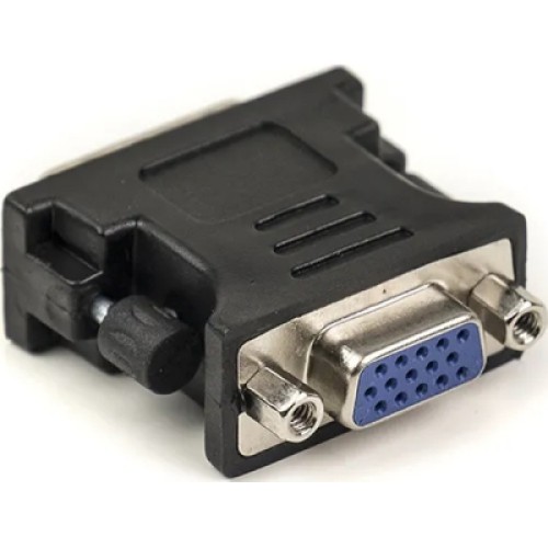 Переходник VGA to DVI-I (24+5 pin), черный PowerPlant (CA910892)