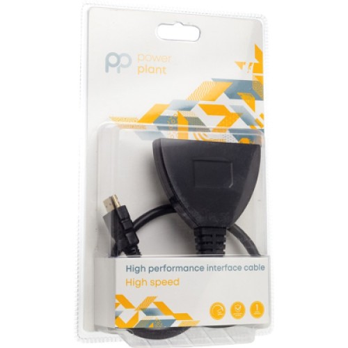 Переходник HDMI to HDMI 3x1 PowerPlant (CA912070)