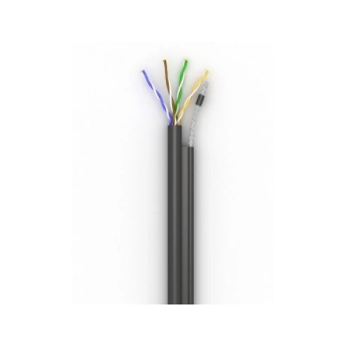 Кабель сетевой OK-Net UTP-cat.5E-SL, трос 4*0,5мм, outdoor, 500м (КППт-ВП (100) 4*2*0,49 / 500)