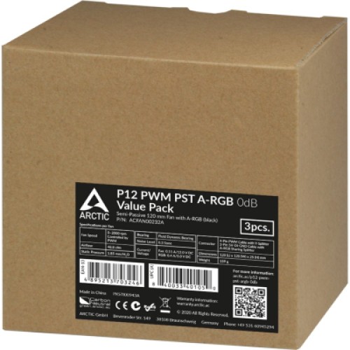 Кулер для корпуса Arctic P12 PWM PST A-RGB (ACFAN00232A)
