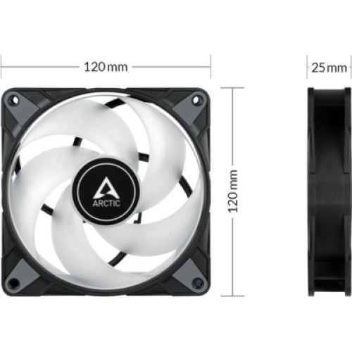 Кулер для корпуса Arctic P12 PWM PST RGB (ACFAN00229A)