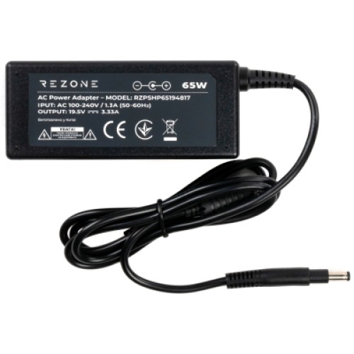 Блок питания к ноутбуку Rezone HP 65W 19.5V 3.33А 4.8*1.7 long (RZPSHP65194817)