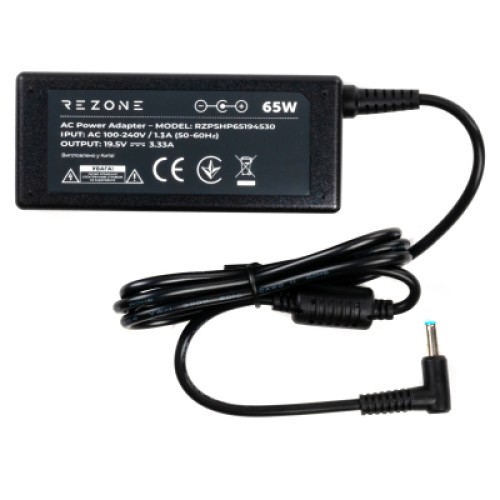 Блок питания к ноутбуку Rezone HP 65W 19.5V 3.33А 4.5*3.0 (RZPSHP65194530)