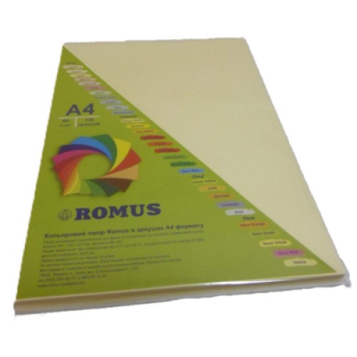 Бумага Romus A4 160 г/м2 100sh Vanilla-beige (R50560)