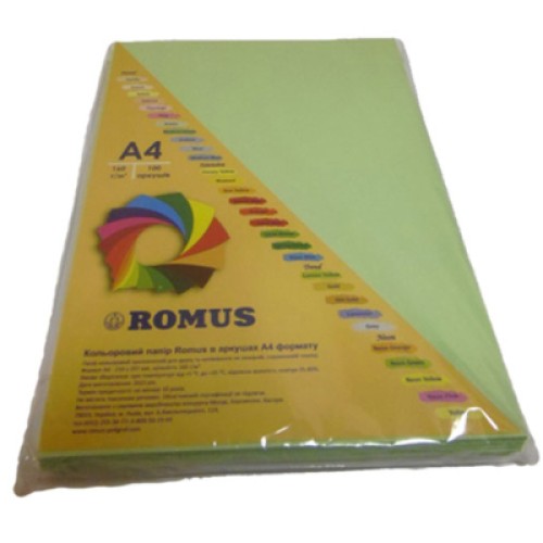 Бумага Romus A4 160 г/м2 100sh Green (R51079)