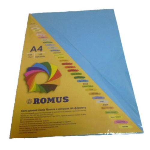 Бумага Romus A4 160 г/м2 100sh Light blue (R50263)