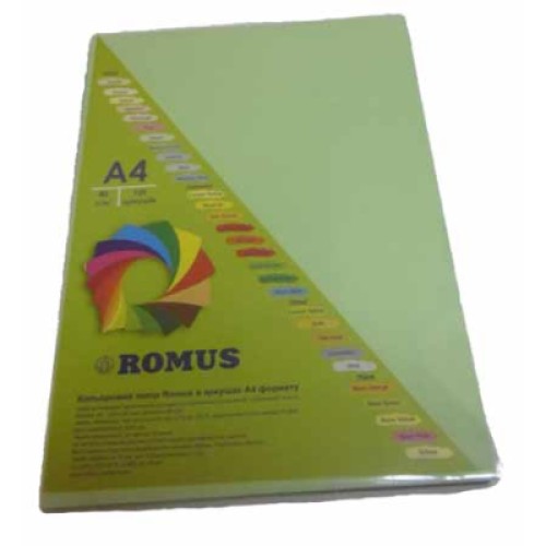 Бумага Romus A4 80 г/м2 100sh Light green (R50638)