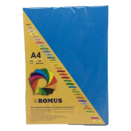 Бумага Romus A4 160 г/м2 100sh Dark blue (R51437)