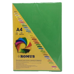 Бумага Romus A4 160 г/м2 100sh Dark green (R51444)