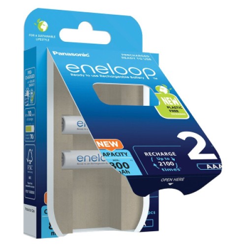 Аккумулятор Panasonic Eneloop AAA 800mAh NI-MH * 2 (BK-4MCDE/2BE)