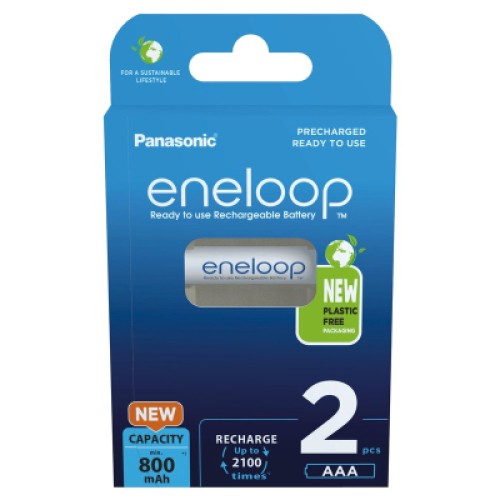 Аккумулятор Panasonic Eneloop AAA 800mAh NI-MH * 2 (BK-4MCDE/2BE)