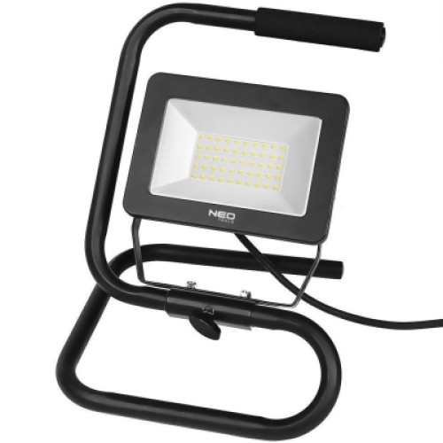 Прожектор Neo Tools алюминий 220В 50Вт 4500 люмен SMD LED, кабель 2 м с вилкой (99-063)