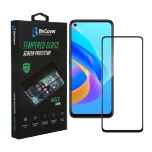 Стекло защитное BeCover Oppo A76 Black (707604)
