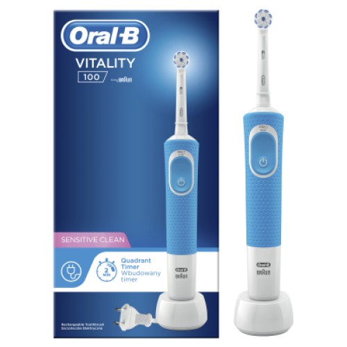 Электрическая зубная щетка Oral-B Vitality D100.413.1 PRO Sens Clean Blue