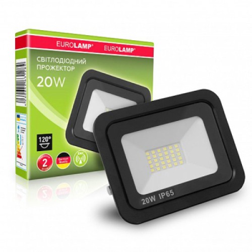 Прожектор Eurolamp LED-FL-20/6 black