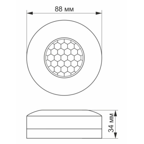 Датчик движения Videx 220V 1200W инфракрасный (VL-SPC12W)