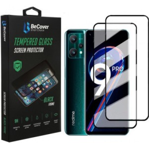 Стекло защитное BeCover Realme 9 Pro / 9i Black (707878)