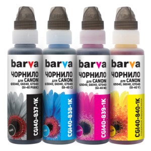 Чернила Barva Canon GI-40 4x100 мл, OneKey, 1K (CGI40-1K-MP)