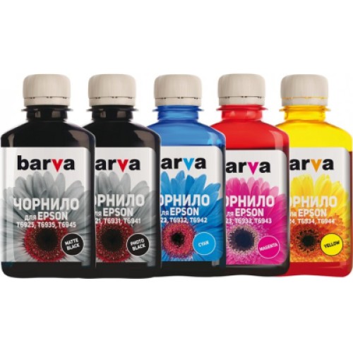 Чернила Barva Epson T69, 5x180 мл MB/PB/C/M/Y (E69-180-MP)