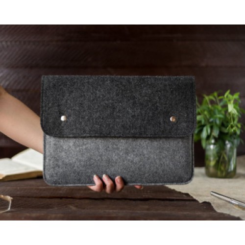Чехол для ноутбука Gmakin 14 Macbook Pro, Black/Gray (GM05-14)