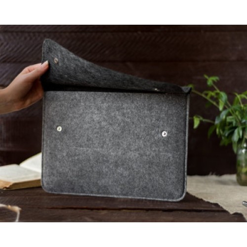 Чехол для ноутбука Gmakin 14 Macbook Pro, Black/Gray (GM05-14)