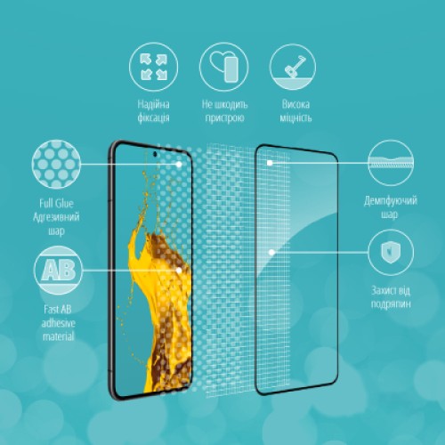 Стекло защитное Piko Samsung S22+ (1283126523069)