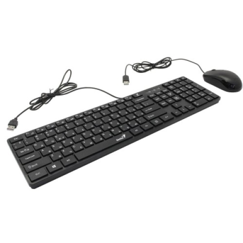 Комплект Genius C-126 SlimStar USB Black Ukr (31330007407)