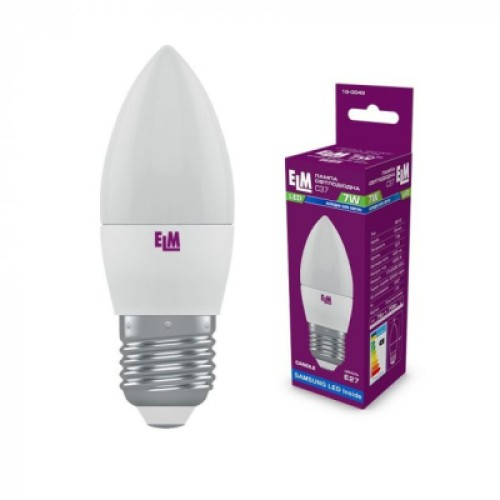 Лампочка ELM C37 7W PA10S E27 4000K (18-0049.)