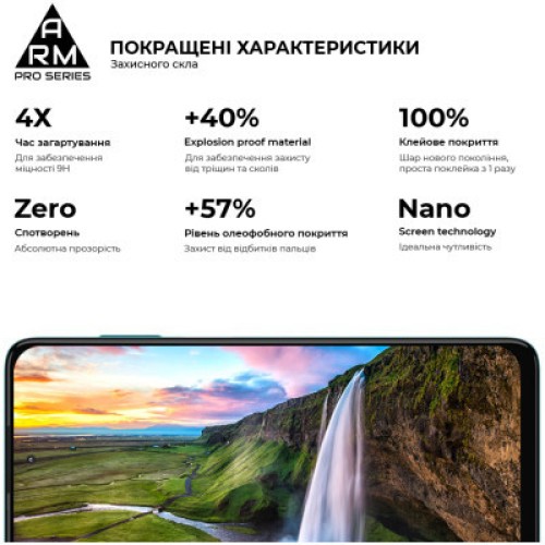 Стекло защитное Armorstandart Pro Motorola Edge 20 lite Black (ARM61017)