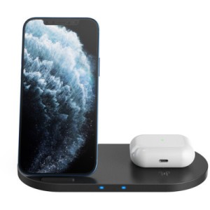 Зарядное устройство Canyon 2in1 Wireless 10W/7.5W/5W Type-C 1.2 m (CNS-WCS202B)