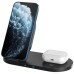 Зарядное устройство Canyon 2in1 Wireless 10W/7.5W/5W Type-C 1.2 m (CNS-WCS202B)