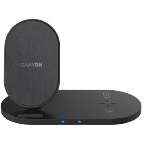 Зарядное устройство Canyon 2in1 Wireless 10W/7.5W/5W Type-C 1.2 m (CNS-WCS202B)